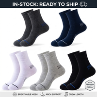 Chaussettes de sport personnalisées pour hommes, en coton respirant, anti-humidité, pour la course et le basketball, avec compression – Vente en gros directe usine