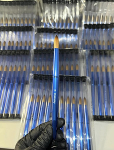 Pinceau à ongles en poils de Kolinsky, manche en métal bleu, pinceau professionnel pour manucure, pour poudre acrylique - Product Image 6