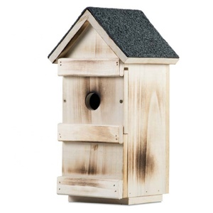 Caja de Anidación de Madera 3 en 1 con Paneles Frontales Intercambiables para Diversos Pájaros de Jardín - Product Image 3