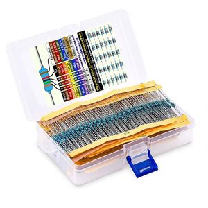 Kit de résistances MLK 600 pièces, film métallique 1/4W 1%, 30 valeurs, pour <span class=keywords><strong>Arduino</strong></span>, Raspberry Pi, projets de prototypage - Product Image 1
