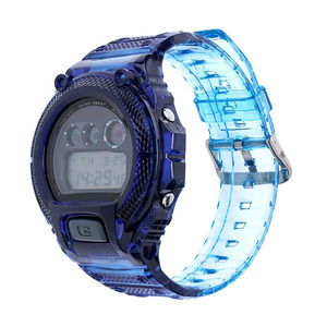 ONTHEELEVEL, reloj de resina transparente colorido, pulsera de banda con bisel, accesorios para hombre y mujer, 900, de colores - Product Image 6