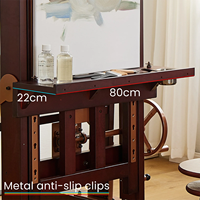 Chevalet mécanisé semi-automatique MEEDEN Pro à grande capacité réglable, pour toiles jusqu'à 102 pouces