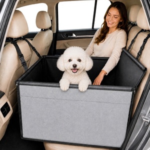 Tapis de siège auto <span class=keywords><strong>pour</strong></span> animaux de compagnie, lit <span class=keywords><strong>pour</strong></span> <span class=keywords><strong>chien</strong></span> <span class=keywords><strong>pour</strong></span> siège arrière, en tissu Oxford respirant, imperméable, résistant aux taches, avec cloison intégrale <span class=keywords><strong>pour</strong></span> petits et moyens animaux - Product Image 5
