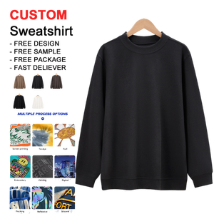 Bán Buôn Chất Lượng Phun In Ấn Nặng Spandex / Polyester Người Đàn Ông Của Áo Quá Khổ Tùy Chỉnh In O Cổ Áo - Product Image 1