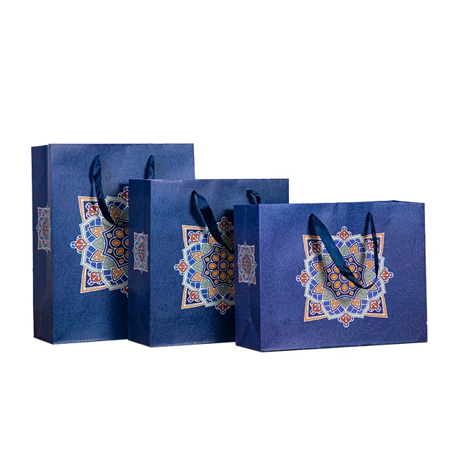 Sacos de papel do logotipo personalizado da embalagem padrão da fabricação profissional da china sacos