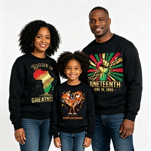 Trasferimento DTF Juneteenth Adesivi Calore per Magliette Personalizzate Stirare Decalcomanie Morbide Black <span class=keywords><strong>History</strong></span> Lavabile - Product Image 1