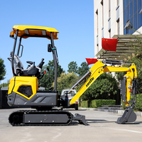 Mini-excavatrice sur chenilles compacte Kubota Engine 1,6 tonne CE EPA pour la construction