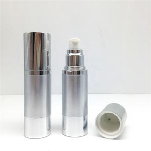 Venta al por mayor de plata 15ml 30ml 50ml acrílico bomba de loción sin aire botella cosmética para suero - Product Image 2