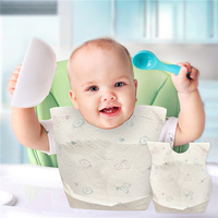 Bavoirs jetables biodégradables durables pour bébé, prix bas, échantillons de bonne qualité disponibles, Designs d'impression personnalisés