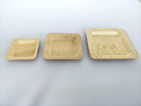Haute Qualité Jetable Bambou Areca Feuille Plat Vaisselle Vaisselle Couverts