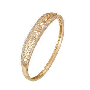 Pulseras de Latón Chapadas en Oro de 18K al por Mayor con Circonita para Bodas de Hombres y Mujeres, Regalos de Estilo Hip Hop, Joyería con Diseño de Constelación - Product Image 1