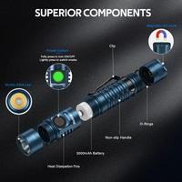 Wurkkos FC11C extérieur Portable 1200lm lampe de poche LED 155M alliage d'aluminium étanche EDC Mode torche mémoire IP68 Rechargeable