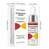 Sérum facial à la niacinamide et à l'hyaluronate de sodium 15 ml, hydratant, soin de la peau, OEM, étiquette privée pour le visage