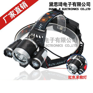 Lampe frontale LED rechargeable à 3 têtes DaskFire en alliage d'aluminium - Product Image 2
