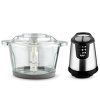 Rad 250W Food Processor Fufu mesin 2l, kapasitas empat Blade sistem Spiral kebisingan rendah mangkuk Stainless Steel operasi mudah