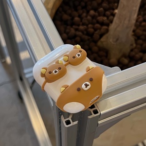 Étui en silicone 3D antichoc et anti-chute de haute qualité avec motif ours brun de dessin animé mignon pour Pro 3 et 2, personnalisable - Product Image 4