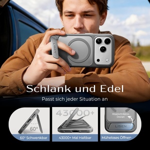 Lisen cho Iphone 17 Pro Max không khí trường hợp với đáp ứng nút Slim Matte Bìa chính xác cutouts bảo vệ vỏ điện thoại cho chơi game - Product Image 5