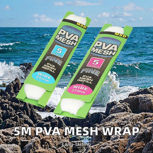 5M 25mm 37mm de large maille PVA <span class=keywords><strong>Soluble</strong></span> dans l'eau <span class=keywords><strong>carpe</strong></span> pêche bas bouillette plate-forme ABS dissolvant appât <span class=keywords><strong>filet</strong></span> enveloppement sacs pour la pêche en mer - Product Image 3