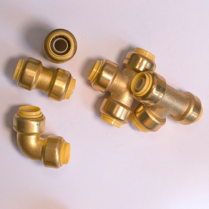 Vệ sinh đẩy phù hợp 1/2 3/4 1 inch cá mập dừng van TEE khuỷu tay Bộ chuyển đổi hệ thống ống nước Phụ kiện Công Đoàn khuỷu tay phù hợp - Product Image 2