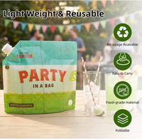 Sac de transport pliable pour boissons de 1 gallon, idéal pour l'extérieur, vente en gros