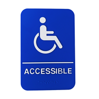 Panneau d'affichage personnalisé pour restaurant d'affaires ADA Handicap accessible conforme avec panneau en braille