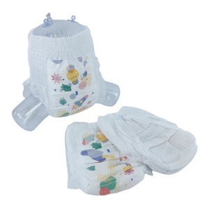 Super Respirant Coton Imprimé Jetable Bébé Pantalon Couche Prix de Gros Haute Absorption et Effet Dorloter - Product Image 1