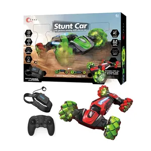 Wholesale Kids 2.4G RC Big 4 Wheel Vehicle Toy Gesture Sensing Remote Control Drift Dancing Stunt Car With Music