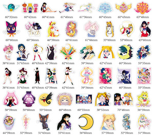 สติกเกอร์กันน้ำลายอนิเมะเซเลอร์มาร์ส 100 ชิ้น/ถุง สำหรับตกแต่งกระเป๋าเดินทาง กีตาร์ รถยนต์ แล็ปท็อป และสเก็ตบอร์ด - Product Image 3