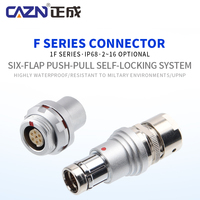 IP67 série F 2-19 broches Compatible étanche connecteur circulaire push-pull machines industrielles mâle BNC femelle 16P vis en cuivre