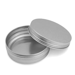 Empty <b>Tinplate</b> Aluminum Cosmetic Jars with Screw Cap Round Shape Matte Finish-Various Sizes (5g-120g) - Product Image 4