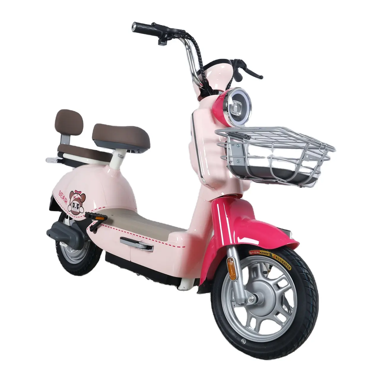 Lady pink colour electric scooter 14 Inch 350W Long Range Electric Scooter Fast Off-Road Performance Cheap scooter bicycle