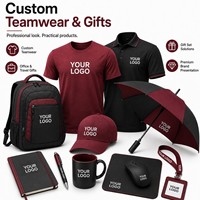 Ensemble cadeau promotionnel personnalisé avec polo, sac à dos, gobelet, carnet et accessoires pour les cadeaux d'entreprise, les campagnes de distribution