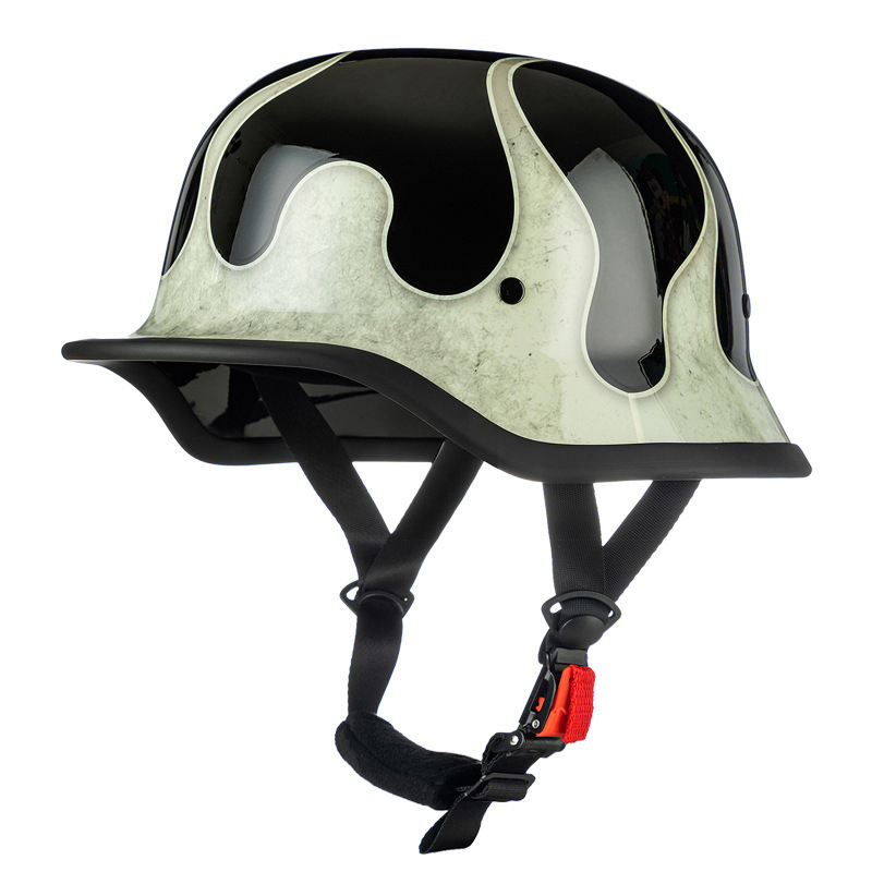 Negro Brillante Rayo Fuego Plata