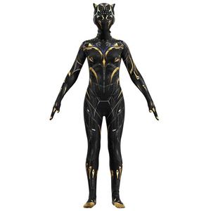 Disfraz de Cosplay de Pantera Negra Wakanda Forever de <span class=keywords><strong>Marvel</strong></span>, Traje de Pantera Negra Shuri, Mono, Disfraz de Halloween para Mujer - Product Image 3