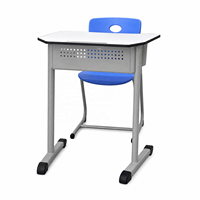 Table d'étude de style moyen-oriental avec chaise, bureau pour étudiants, mobilier scolaire, table avec rangement pour la lecture et l'apprentissage en classe