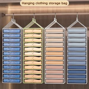 Sac de rangement suspendu à 12 couches pour vêtements de garde-robe, organisateur de rangement pour jeans, sacs de rangement en tissu pour placards suspendus - Product Image 4