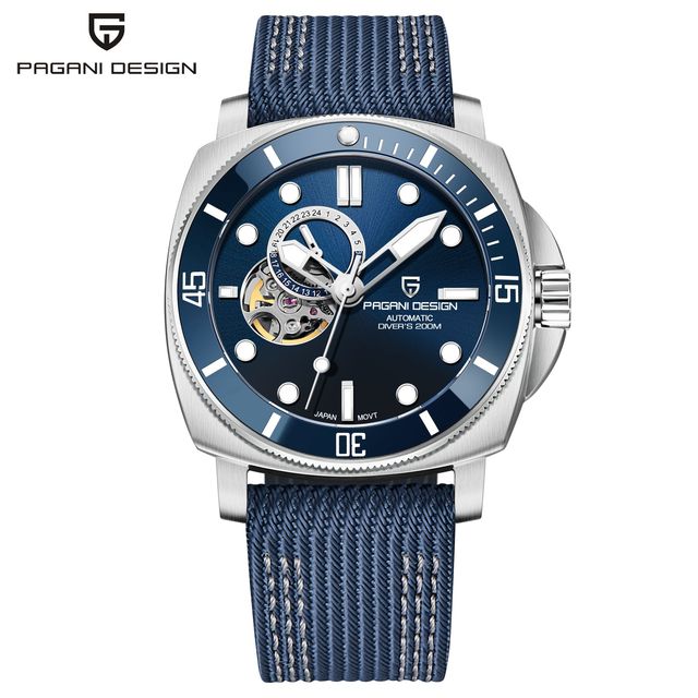 PAGANI DESIGN 1763 High Quality Square Men Mechanical Watch Fashion Waterproof Automatic Luminous Watch