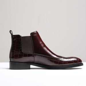 Botas de Tobillo Marrones de Alta Calidad para Hombre, Mocasines de Cuero Británico Lavado, Estilo Retro, con Cordones y Suela Goodyear, Impermeables - Product Image 3