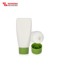 40ml 60ml Vert Mat Blanc Canne à Sucre PE Tube Bouteille en Plastique avec Bouchon pour Sérum ou Lotion Emballage Bouteille en Mousse