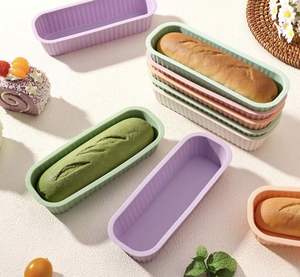 482 ° Moule à pain en silicone résistant à la chaleur pour friteuse à air et four, moule rectangulaire antiadhésif pour gâteau, tapis de cuisson réutilisable pour pain au levain - Product Image 3