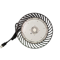 Lampe industrielle UFO à haute luminosité 150W 22500LM 4000K en aluminium, homologuée ETL IP65, pour entrepôt, atelier, usine