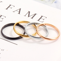 Anillo de Promesa de Boda de Acero Inoxidable con Diseño Simple y Personalizado, Joyería para Parejas en Forma de Gota, Oro de 18k, para Regalo para Mujeres
