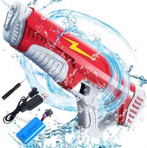 Pistola de Agua Eléctrica, Pistola de Agua de Juguete con Silenciador, Modelo Soft Bb Super Soaker - Product Image 6