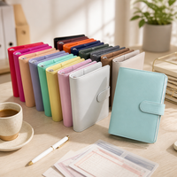 Organizador de Cuero PU Personalizado, Agenda de Colores Brillantes, Cuaderno de Hojas Sueltas en Espiral, para Oficina, Escuela, Hogar, Promoción, Venta al por Mayor, OEM, ODM