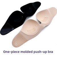 Soutien-gorge invisible auto-adhésif sans bretelles push-up demi-bonnet sans couture respirant sans armatures en éponge style fin sexy pour femme