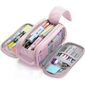 Étui à crayons en toile, trousses à crayons mignonnes, sacs à crayons, grande trousse à crayons, trousse à crayons de grande taille - Product Image 1