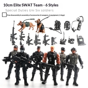 Figura de Acción Militar Articulada de 10cm, Modelo de Soldado de Fuerzas Especiales Antiterrorismo, con Armas de Plástico, Tipo Zombie - Product Image 2