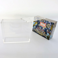   Boîte de rangement pour cartes, boîte en acrylique transparente pour l'affichage, boîte de jeu de cartes à collectionner ETB Yugioh