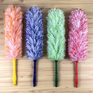 Manufactured Mixed Color Feather Microfiber Duster Flexible for Cleaning