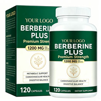 SOLOTREE Livraison Rapide 120 Capsules Berbérine Plus Suppléments 1200mg Extrait de Berbérine HCI pour la Perte de Poids